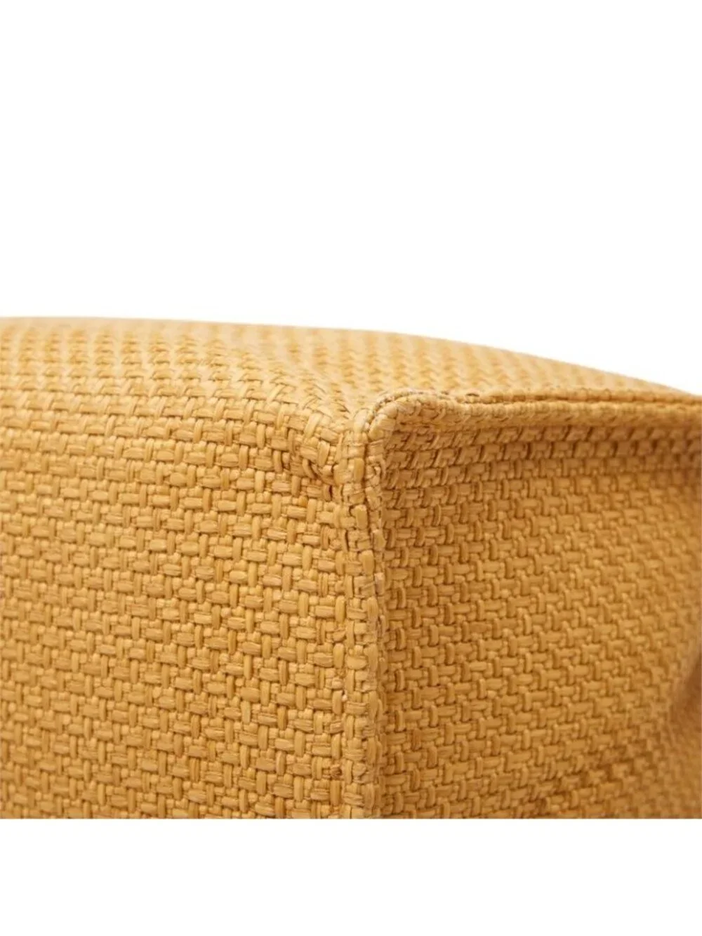 Dolce & Gabbana Logo Tote Shoulder Bag Brown Raffia Leather